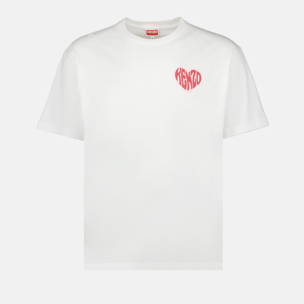 T-shirts T-shirt Kenzo coeur Kenzo Blanc Homme