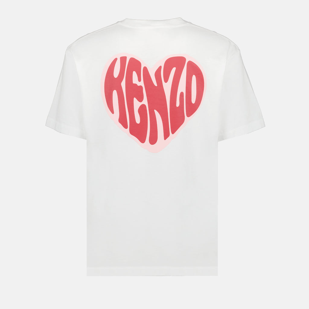 T-shirts T-shirt Kenzo coeur Kenzo Blanc Homme