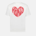 T-shirts T-shirt Kenzo coeur Kenzo Blanc Homme