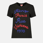 T-shirts Rue Vivienne 1970 t-shirt Kenzo Black Women