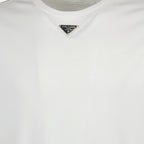 T-shirts T-shirt à logo Prada Blanc Homme