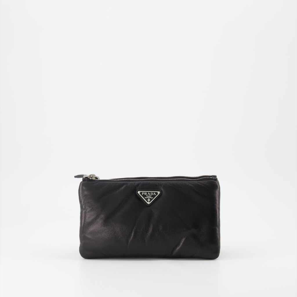 Bolsas pequenas Pochette en nappa Prada Preto Femme