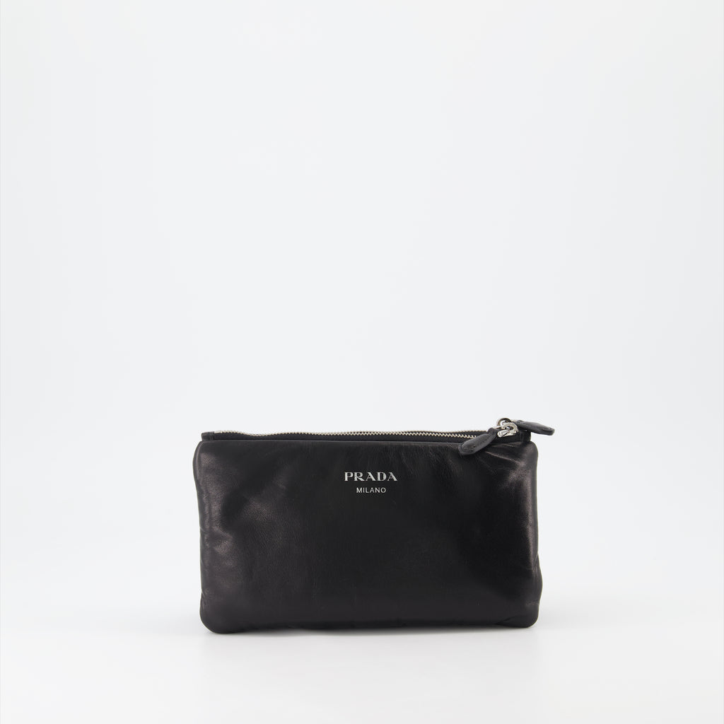 Bolsas pequenas Pochette en nappa Prada Preto Femme