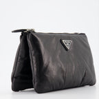 Bolsas pequenas Pochette en nappa Prada Preto Femme