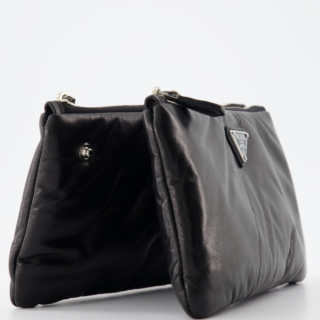 Bolsas pequenas Pochette en nappa Prada Preto Femme