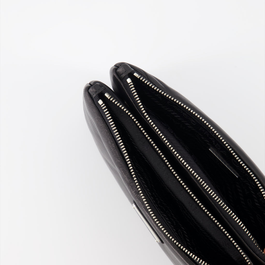 Bolsas pequenas Pochette en nappa Prada Preto Femme