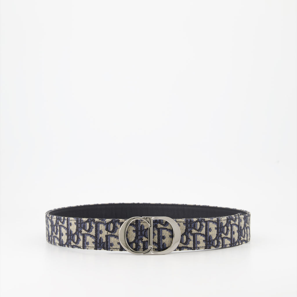 Gürtel Ceinture Oblique Dior Blau Homme