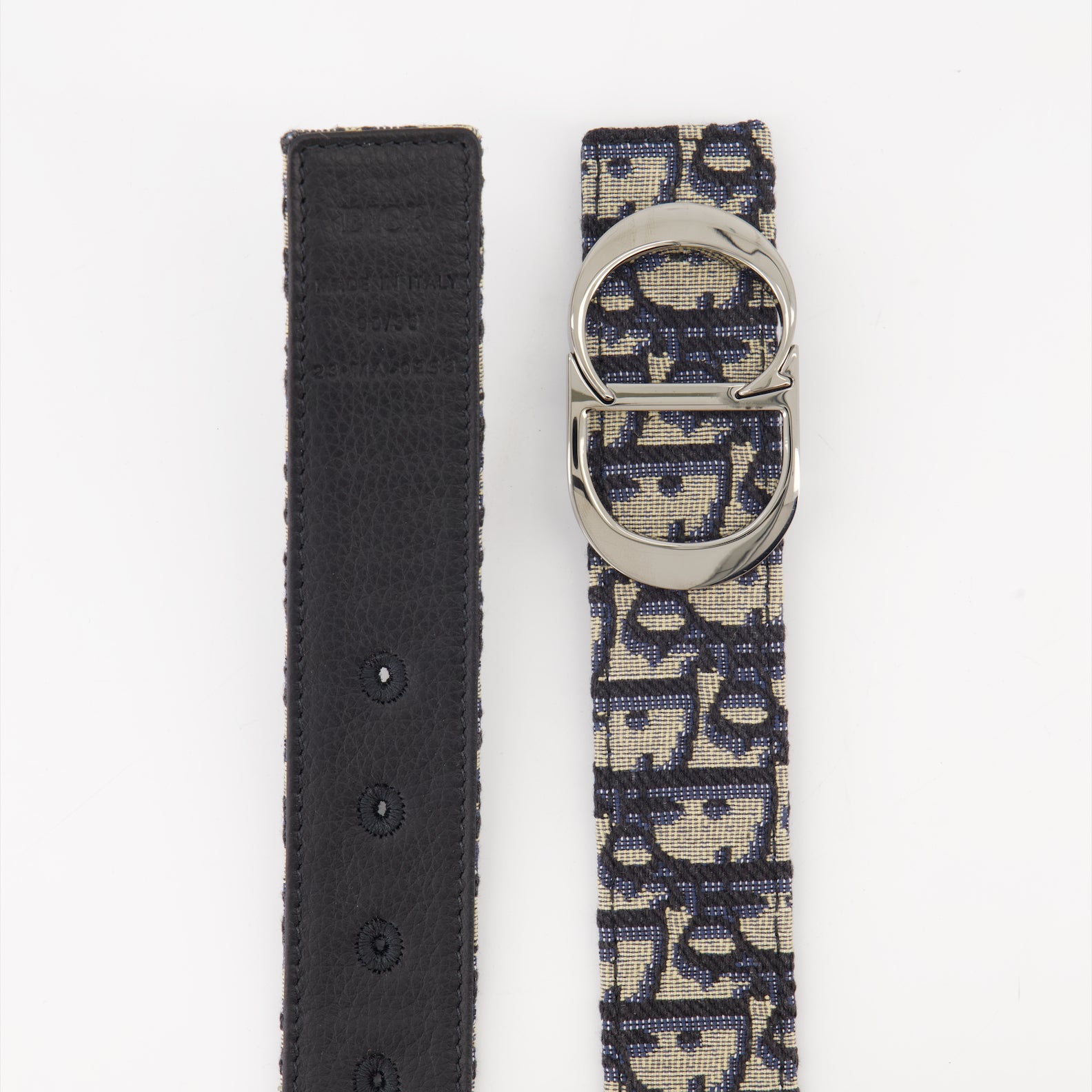 Gürtel Ceinture Oblique Dior Blau Homme
