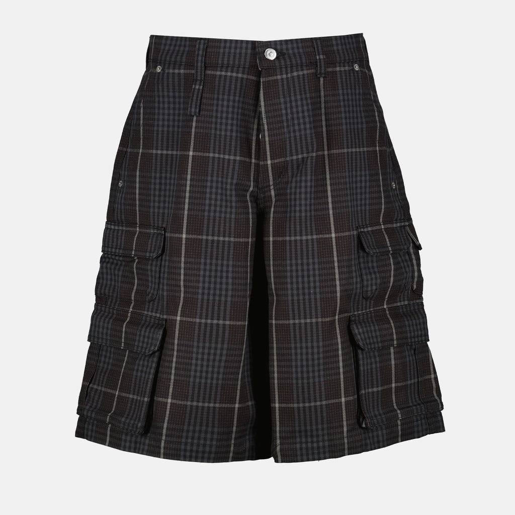 Shorts Checked Shorts Dior Gray Man