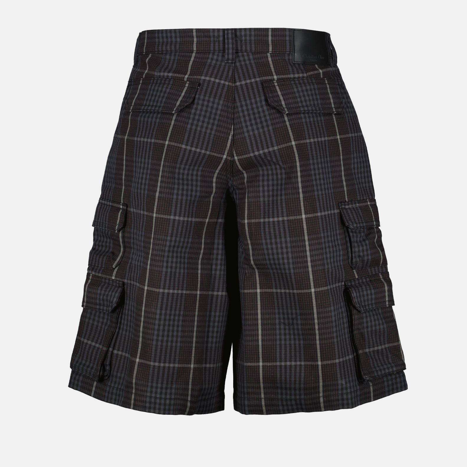 Shorts Checked Shorts Dior Gray Man
