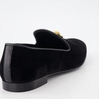 Loafer Mocassins en velours Versace Schwarz Homme