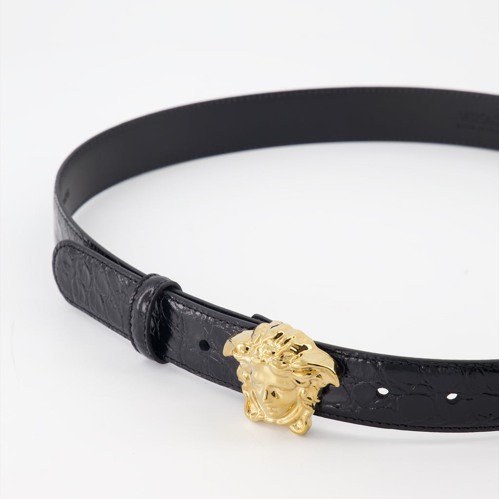 Ceintures Ceinture Medusa Versace Noir Femme