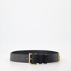 Belts Triangle Logo Saffiano Belt Prada Black Women