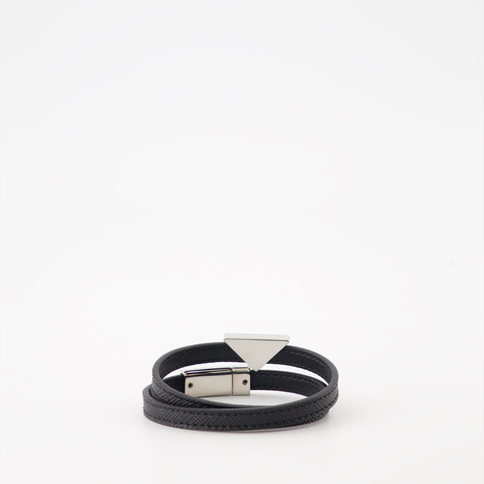 Joias Bracelet Saffiano Prada Preto Homme