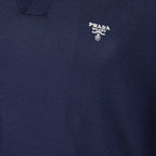 Polo Polo in Seta Prada Blu scuro Homme