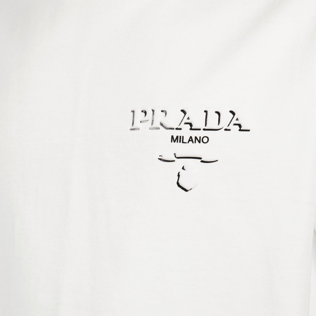 Camisetas T-shirt Prada Milano Prada Blanco Homme