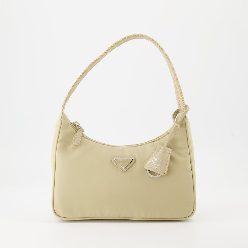 Handbags and shoulder bags Re-Edition 2000 bag Prada Beige Women