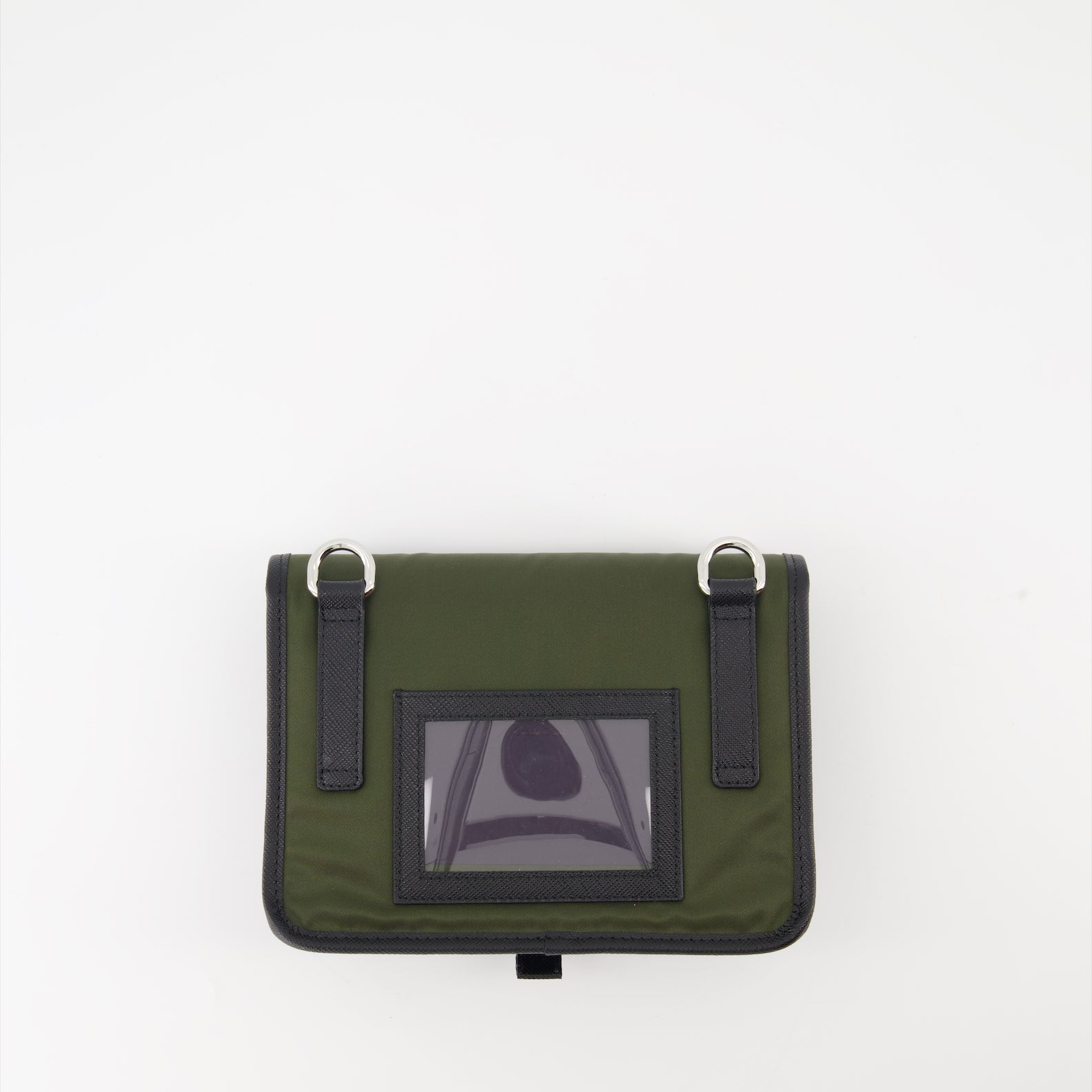 Bolsas transversais Pochette en Re-Nylon et cuir Saffiano Prada Verde Homme