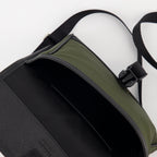 Bolsas transversais Pochette en Re-Nylon et cuir Saffiano Prada Verde Homme