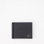 Small leather goods Saffiano wallet Prada Black Man