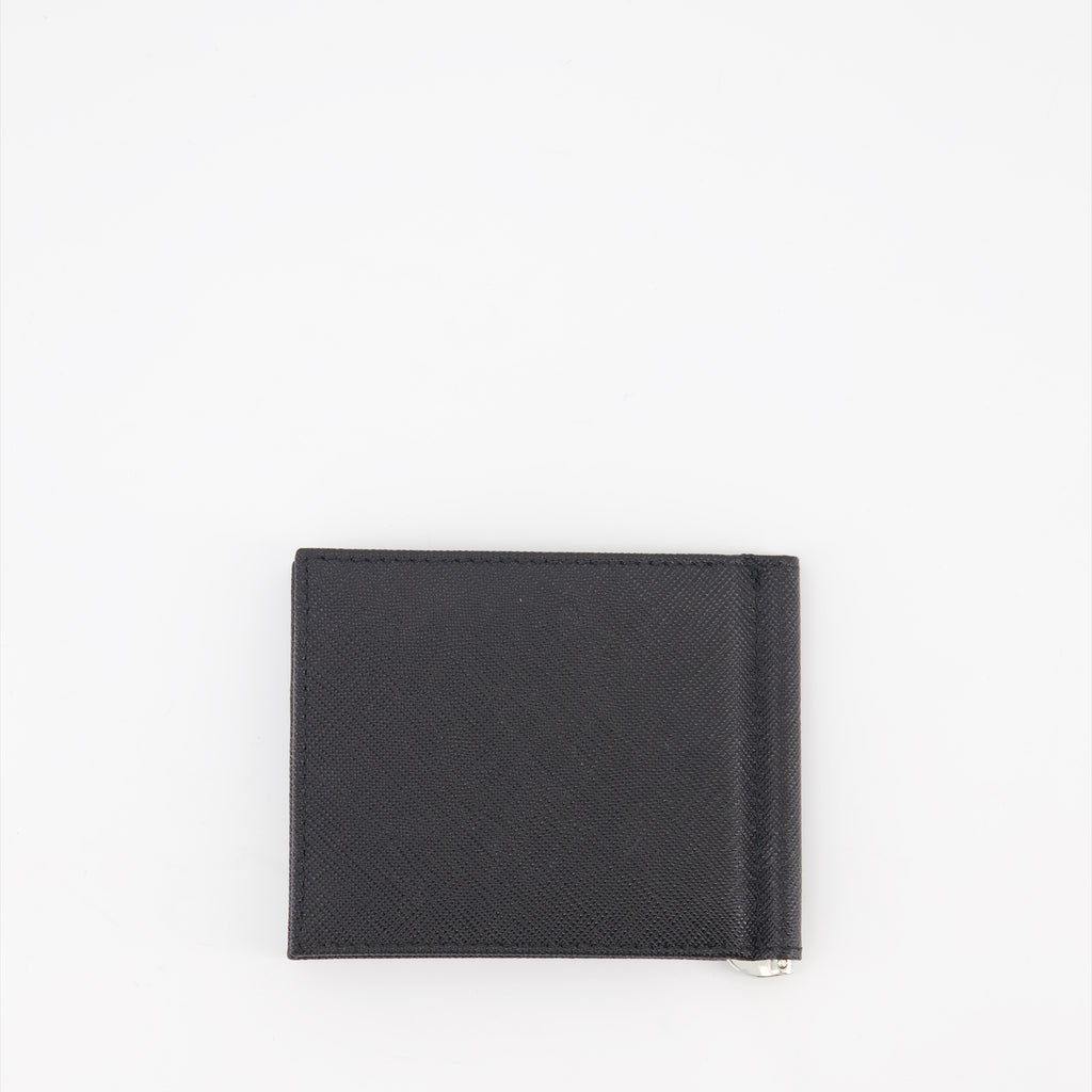 Small leather goods Saffiano wallet Prada Black Man