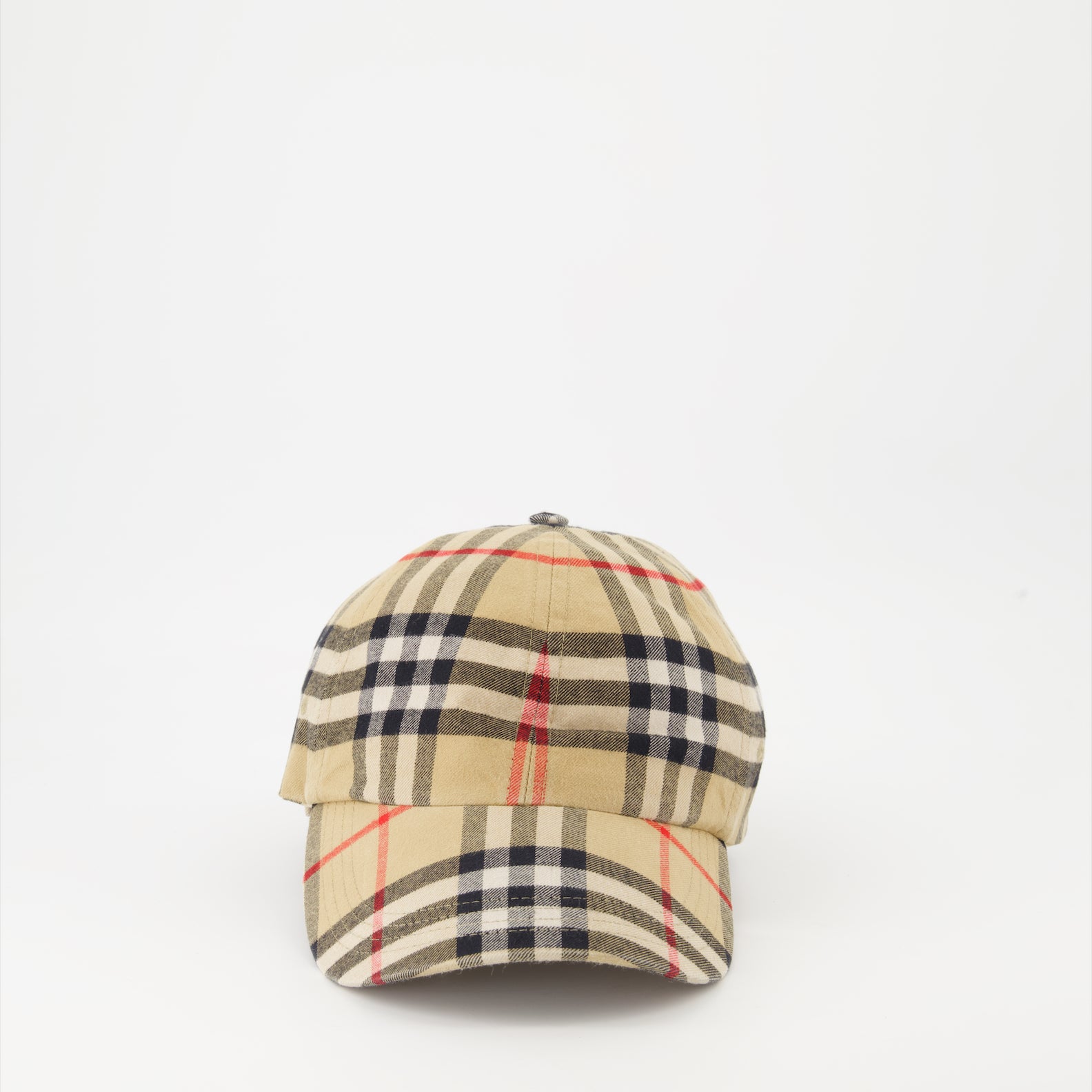 Hats, caps and beanies Checked Cap Burberry Beige Unisex