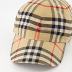 Hats, caps and beanies Checked Cap Burberry Beige Unisex