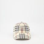 Hats, caps and beanies Checked cap Burberry Beige Unisex