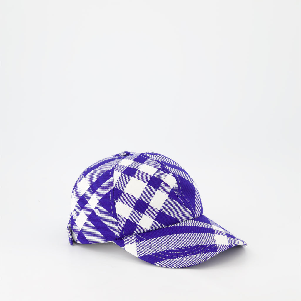 Chapeaux, casquettes et bonnets Casquette de baseball à carreaux Burberry Violet Unisexe