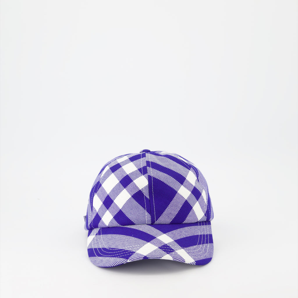 Chapeaux, casquettes et bonnets Casquette de baseball à carreaux Burberry Violet Unisexe