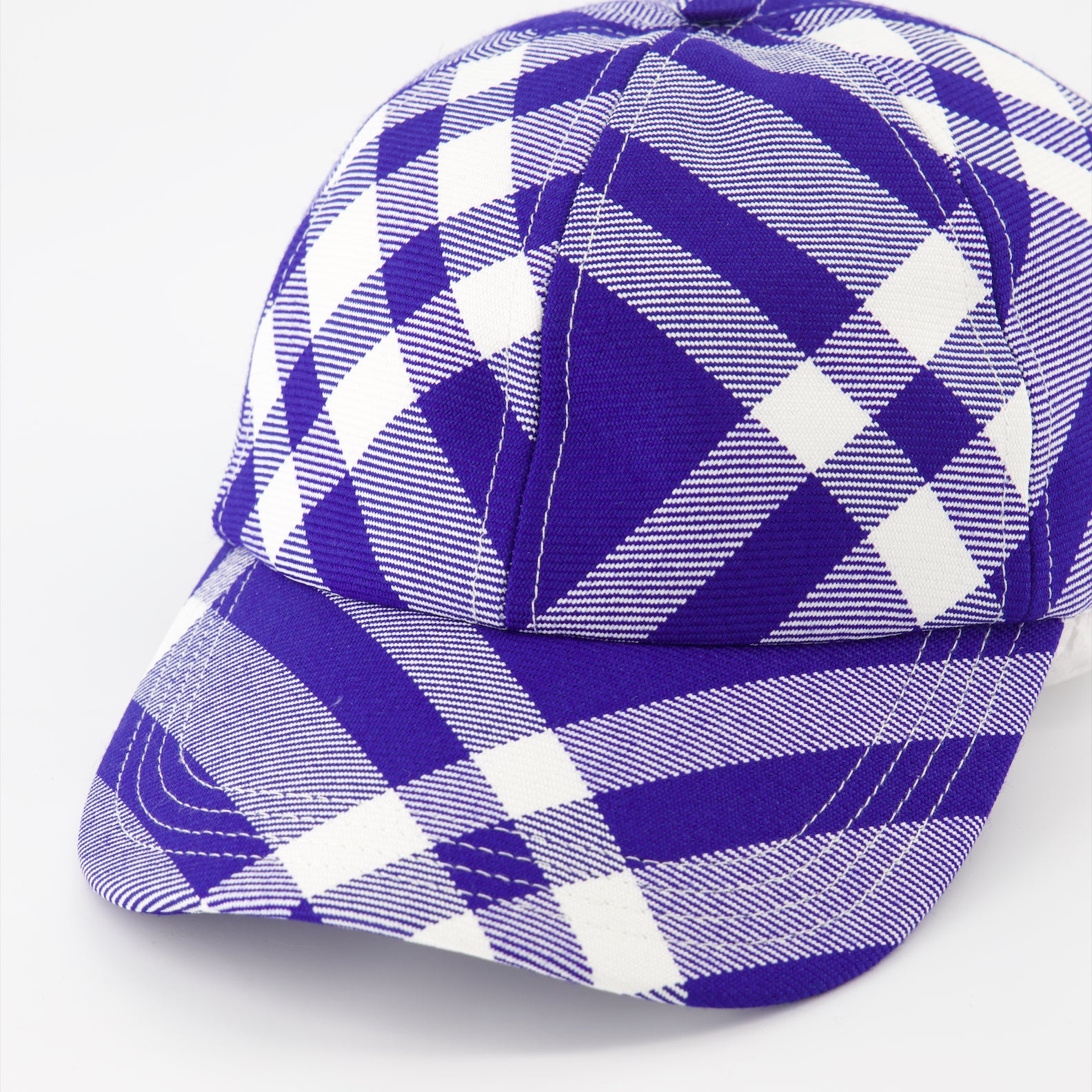 Chapeaux, casquettes et bonnets Casquette de baseball à carreaux Burberry Violet Unisexe