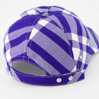 Chapeaux, casquettes et bonnets Casquette de baseball à carreaux Burberry Violet Unisexe