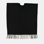 Vestes Poncho en laine noire Burberry Noir Unisexe