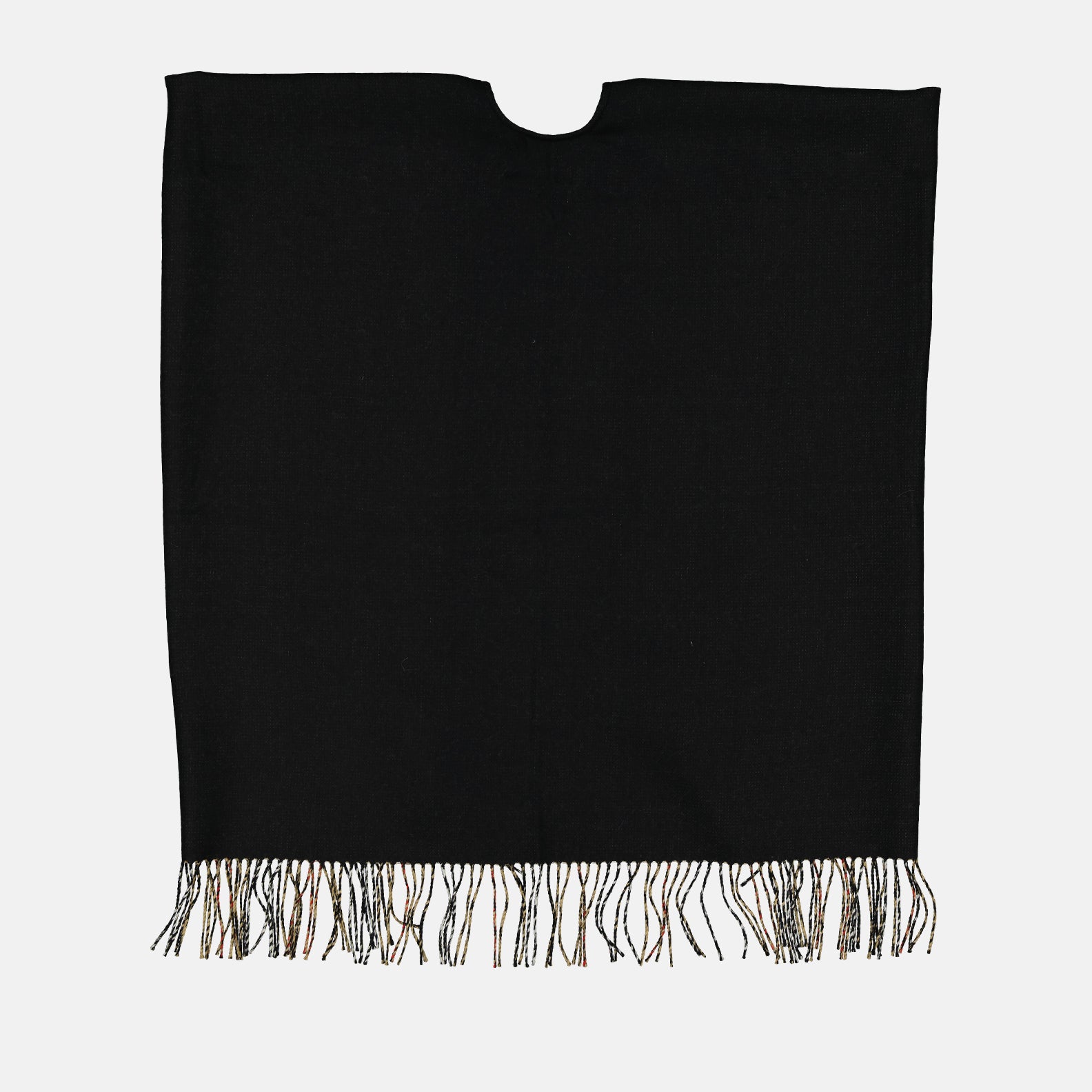 Vestes Poncho en laine noire Burberry Noir Unisexe