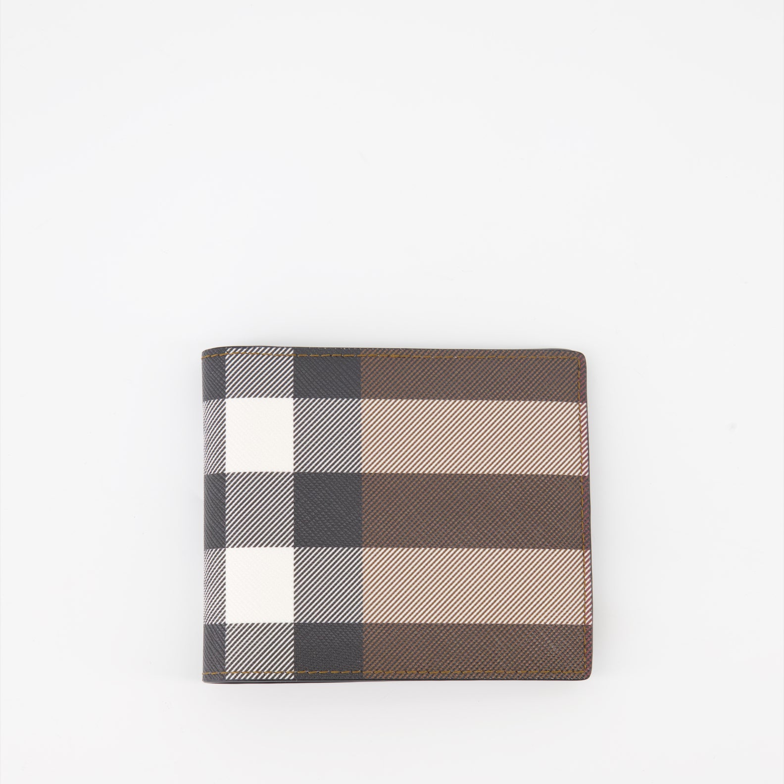 Small leather goods Checked wallet Burberry Brown Man