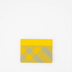 소형 가죽 제품 Porte-cartes à carreaux Burberry 노란색 Homme
