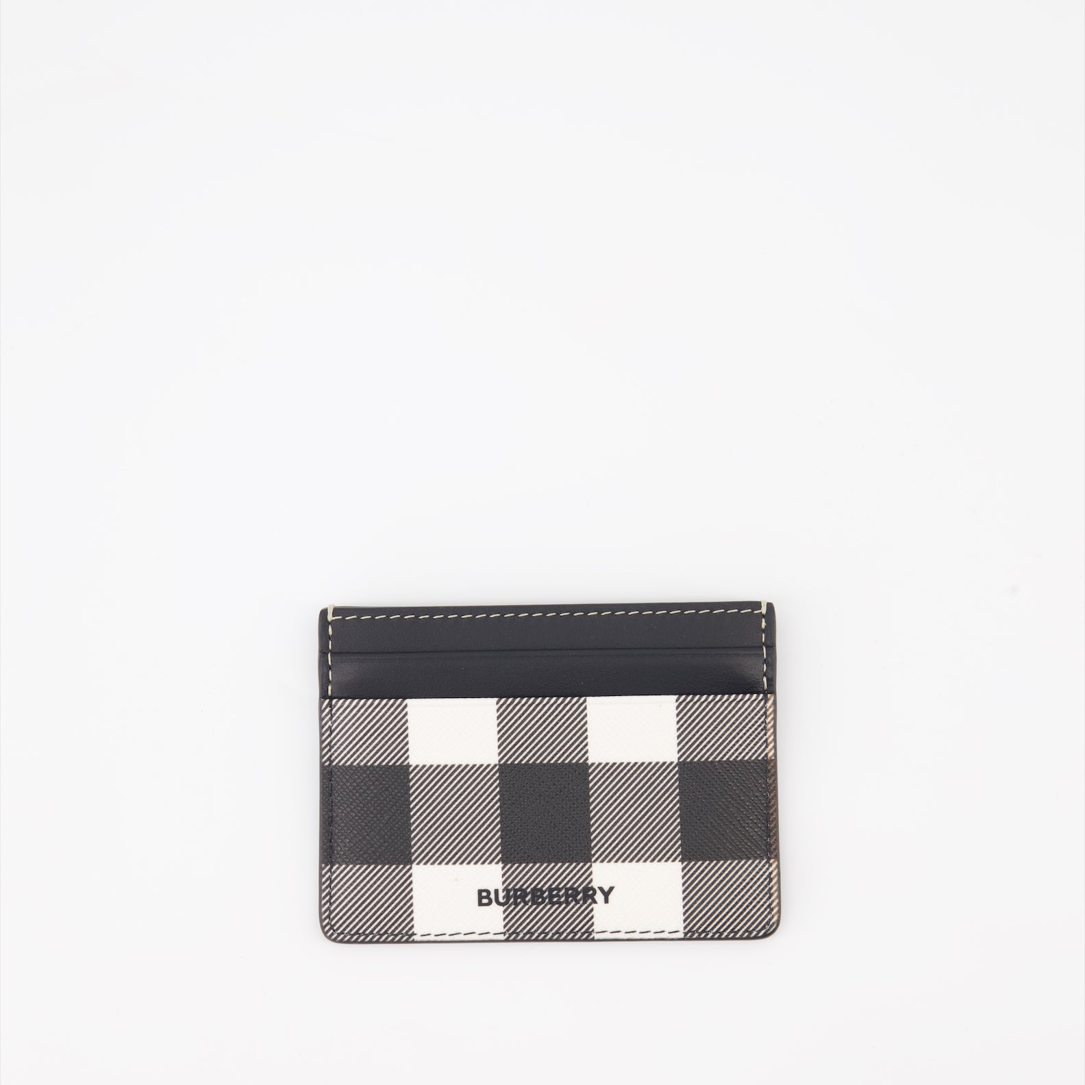 Pequeños artículos de cuero Porte-cartes à carreaux Burberry Gris Homme
