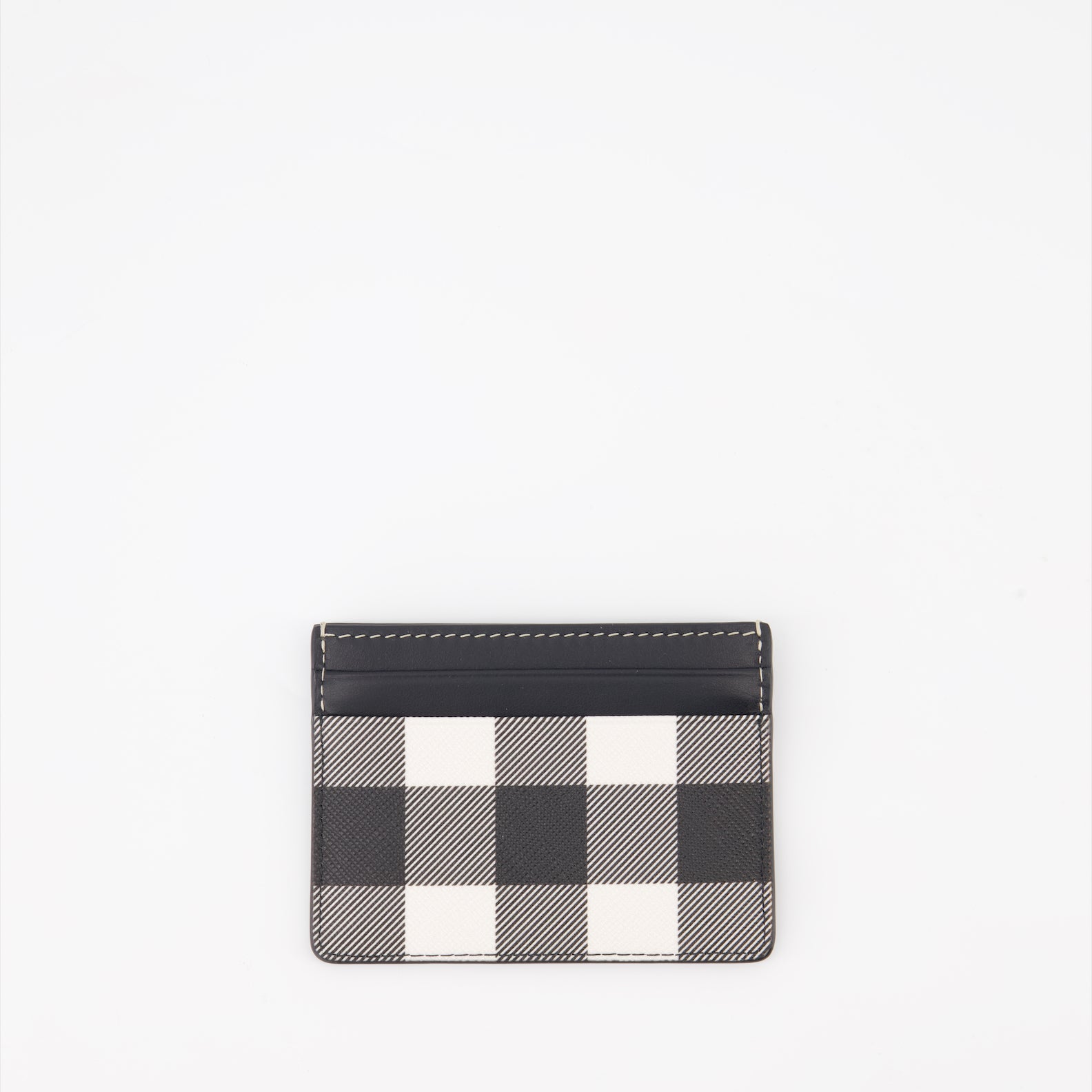 Pequeños artículos de cuero Porte-cartes à carreaux Burberry Gris Homme