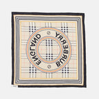 Scarves and gloves Checked silk scarf Burberry Beige Women