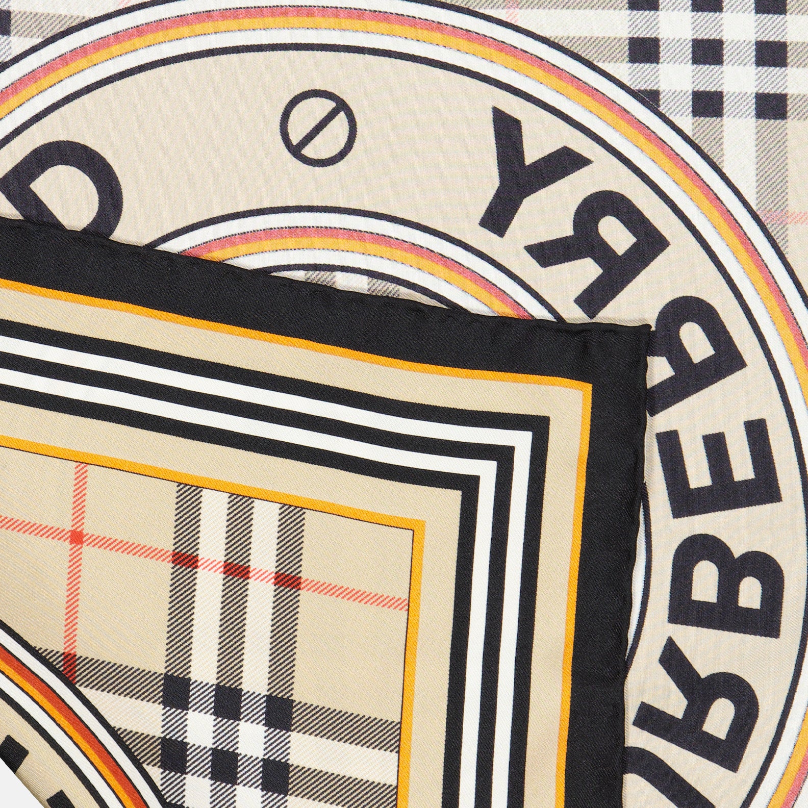 Scarves and gloves Checked silk scarf Burberry Beige Women