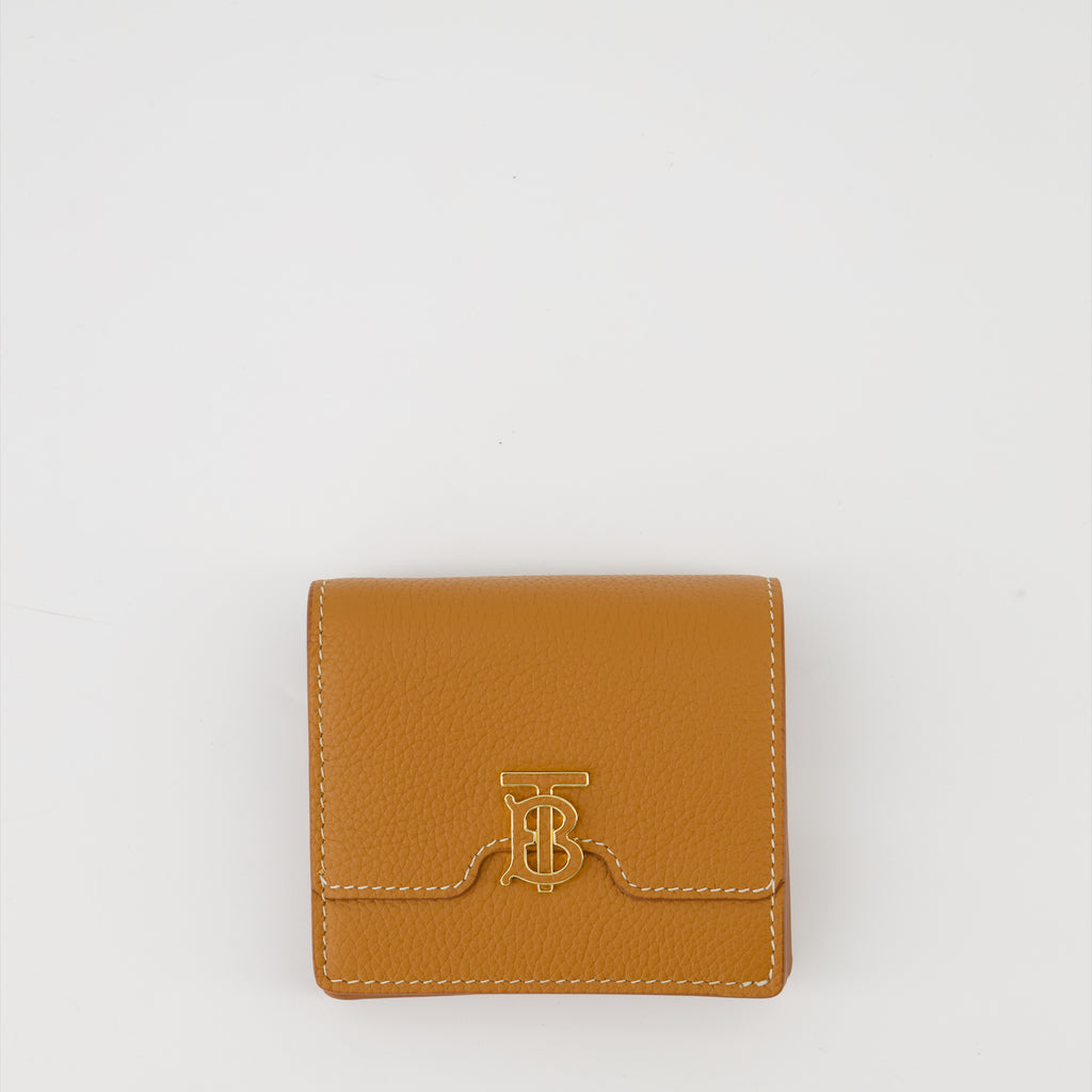 Kleine lederwaren Portefeuille TB Burberry Braun Femme
