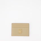 Piccola pelletteria Porte-cartes TB compact Burberry Beige Femme