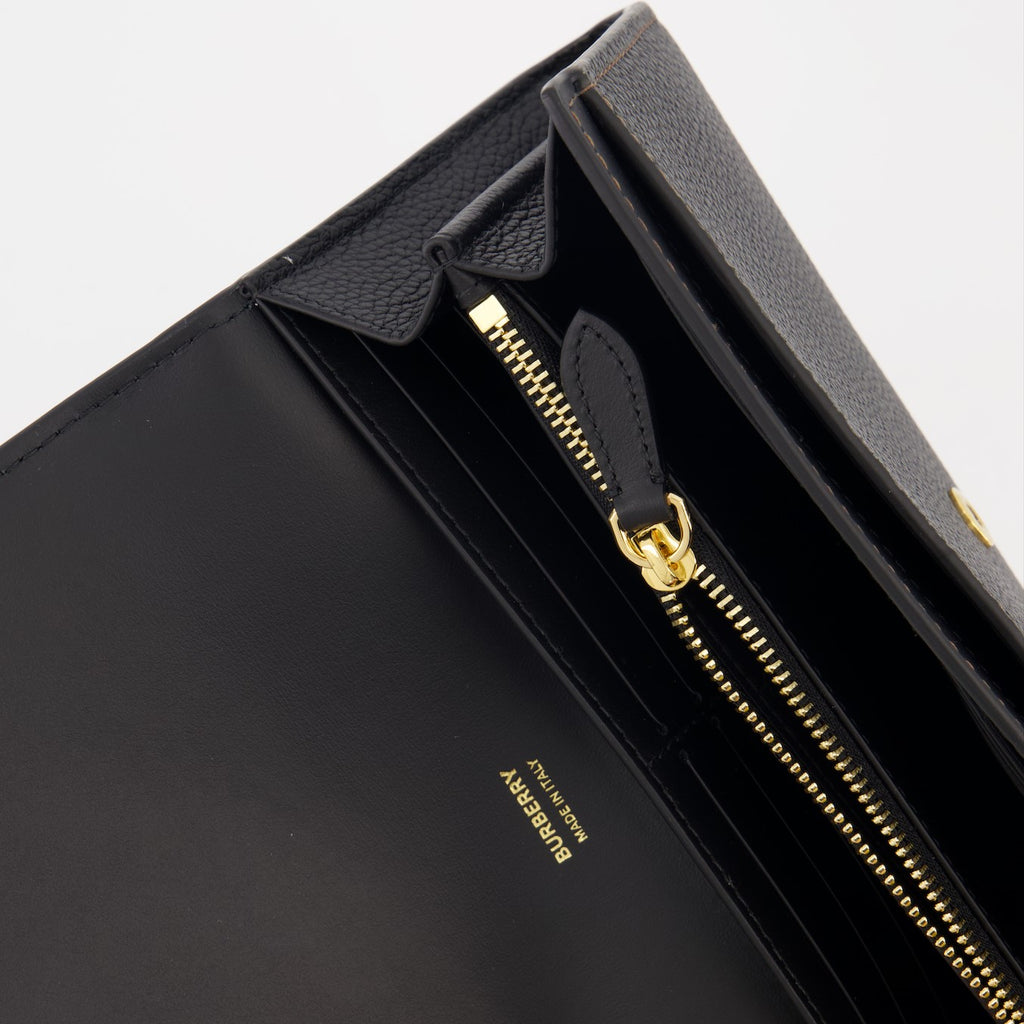 Petite maroquinerie Portefeuille TB continental Burberry Noir Femme