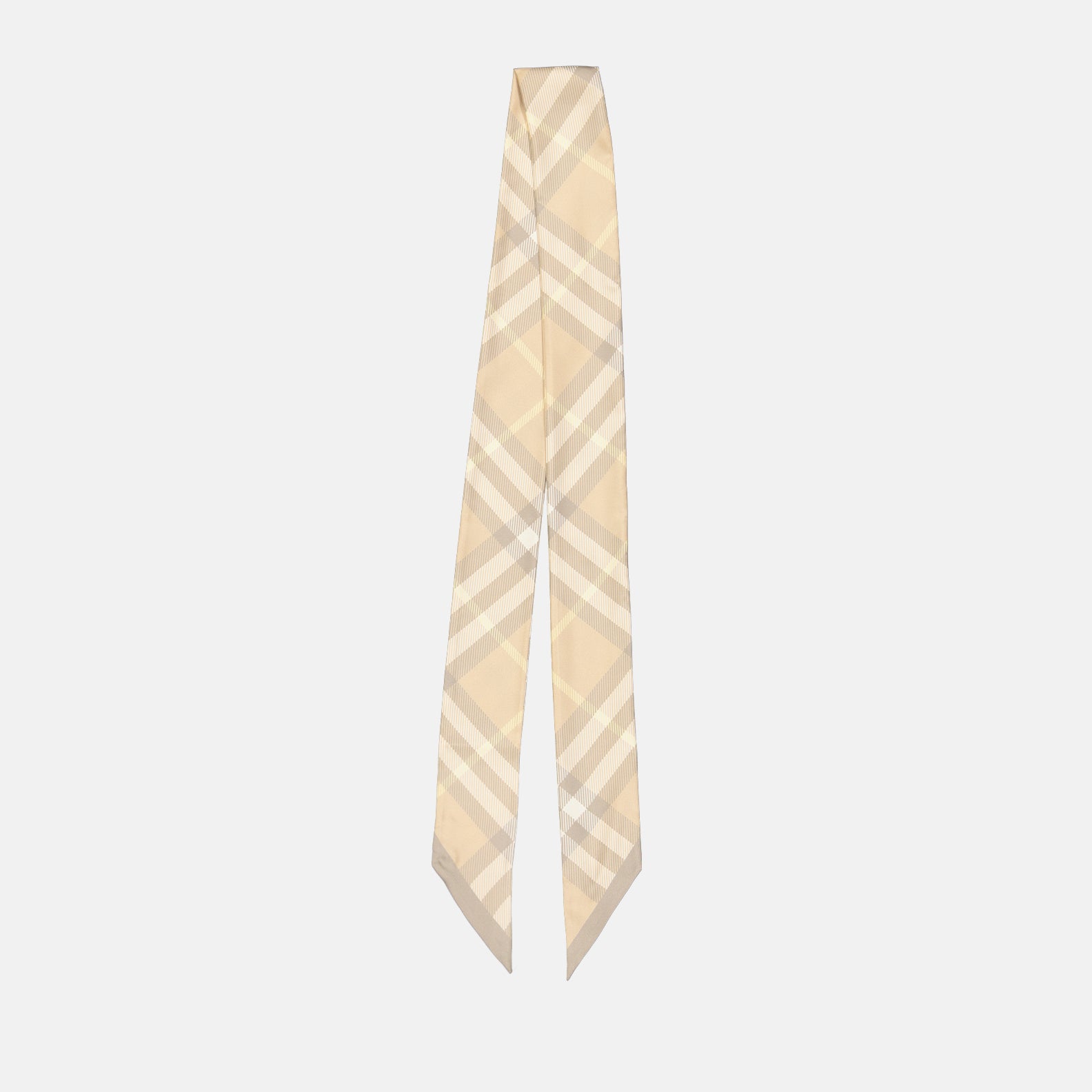 Scarves and gloves Silk check headband Burberry Beige Women