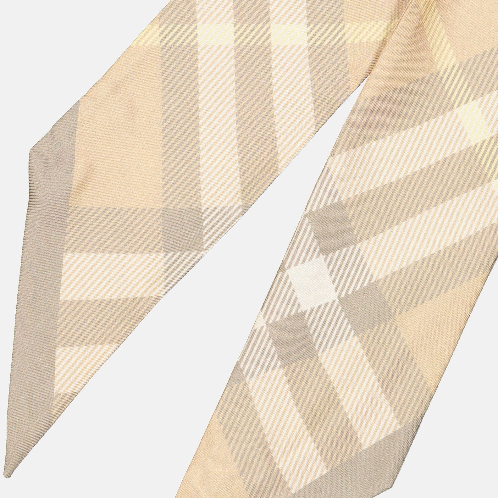 Scarves and gloves Silk check headband Burberry Beige Women