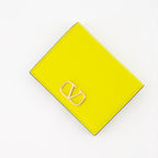 Small leather goods VLogo Wallet Valentino Garavani Yellow Women