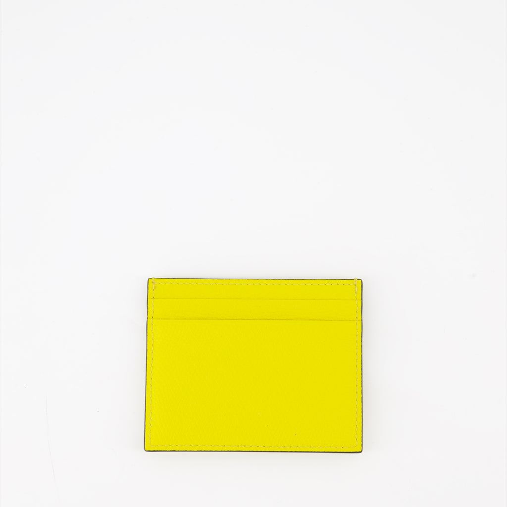 Small leather goods VLogo Card Holder Valentino Garavani Yellow Women