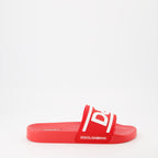 Open shoes D&amp;G slides Dolce & Gabbana Red Man