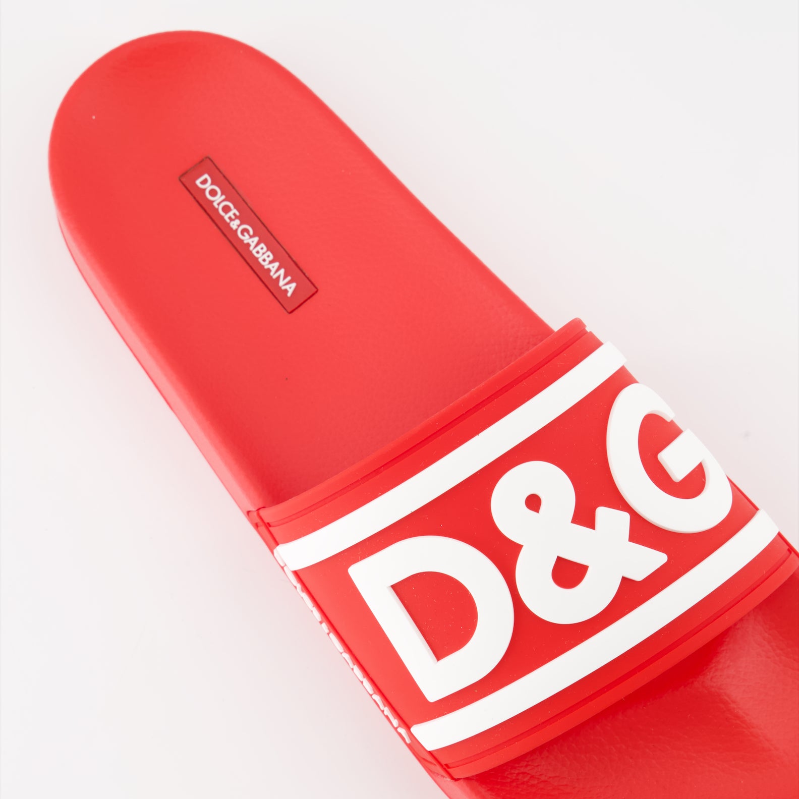 Open shoes D&amp;G slides Dolce & Gabbana Red Man