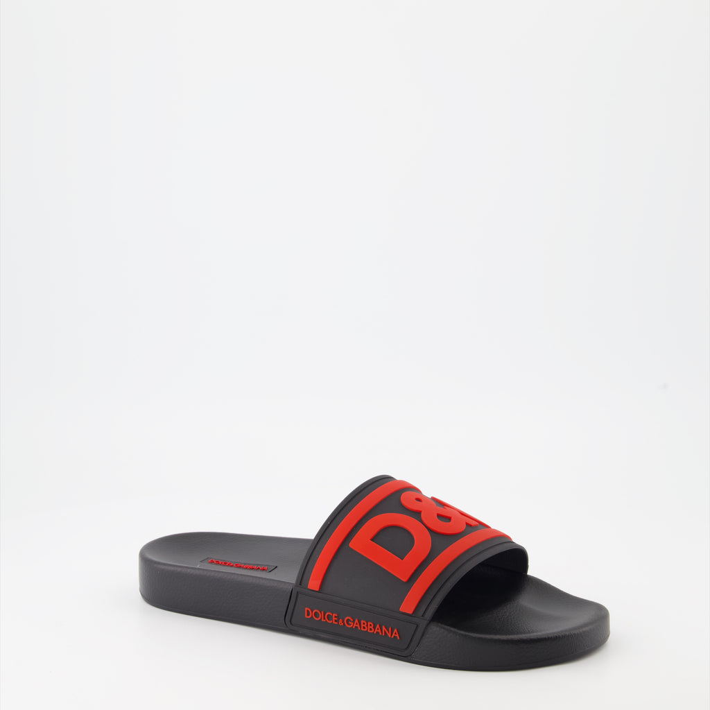 Scarpe aperte Claquettes D&G Dolce & Gabbana Nero Homme